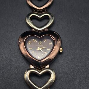 Kessaris Women's Brown Heart Wrist Watch Quartz WORKS Working